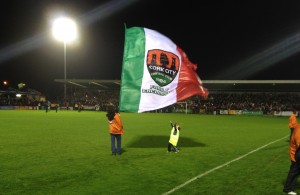 Cork City FC  - Shed End and Flag - 17/10/14